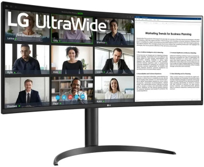 ������� LG 34" UltraWide 34WR55QK-B WQHD VA LED ������