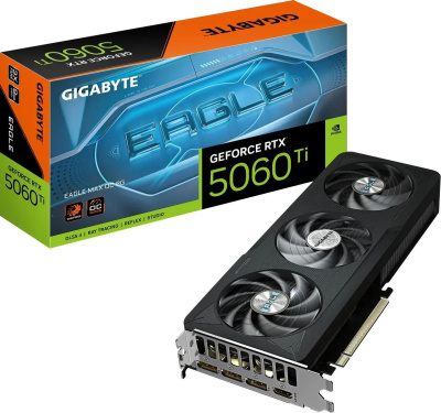 ���������� Gigabyte NVIDIA GeForce RTX 5060 Ti Eagle Max 8��, GV-N506TEAGLEMAX OC-8GD 1.0, GDDR7, OC, Ret