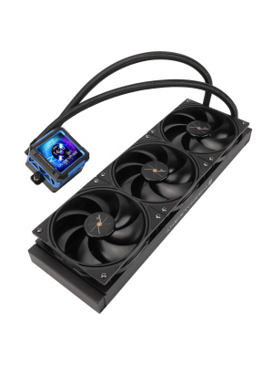 ������� �������� ���������� Thermalright Frozen Warframe Pro 360 Soc-AM5/AM4/1151/1200/2066/2011/1700 ������ 4-pin 29.6dB Al LCD Ret (F-WFRAME-PRO-360-BL)