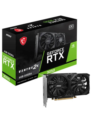 ���������� MSI RTX 3050 VENTUS 2X E 6G OC//RTX 3050,HDMI*2, DP, 6G,  D6