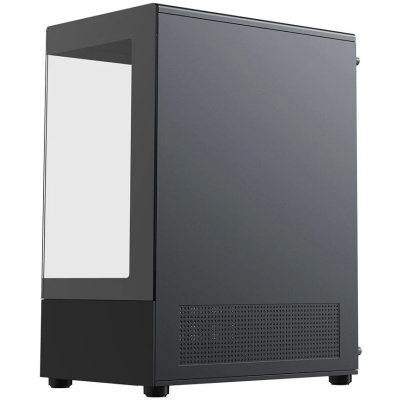 ������ XASTRA Q300M 5ARGB-C6 Black mATX/Aquarium/Screewless/ 5x120mm ARGB PWM FC fans/Argb+PWM HUB 6port/ Q300M-5FC12A-C6