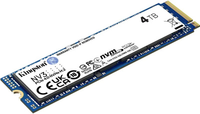 SSD ���������� Kingston NV3 SNV3S/4000G 4��, M.2 2280, PCIe 4.0 x4, NVMe, M.2