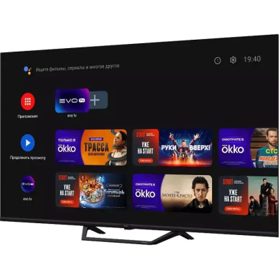 55" ��������� HAIER Smart TV S2 Pro QLED, 4K Ultra HD, ������, ����� ��, Android TV
