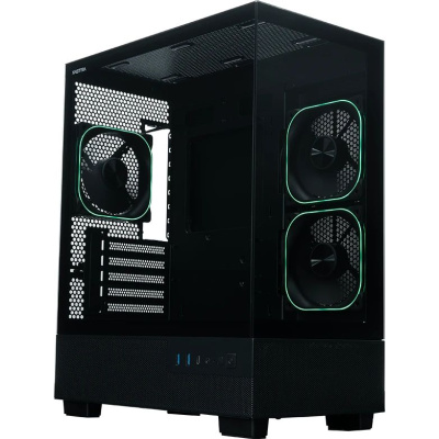 ������ XASTRA Q400M 3ARGB-FG-C6-UC Black mATX/Aquarium/Screewless/ 3x120mm ARGB PWM FG fans/Argb+PWM HUB 6port/ Type-C/ Q400M-3FG12A-C6-UC