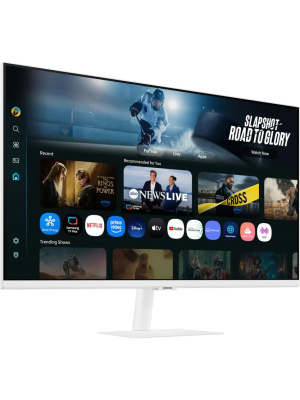 ������� Samsung Smart monitor M7 S32FM703UI 32" (VA 16:9 3840x2160x60Hz 4ms 300cd 3000:1 178/178 1���� HDMI USB-C(65W) 2*USB 2.0 Spk10W Tizen HDR10+ sRGB 99% Tilt WiFi5 BT5.2 VESA White �������)