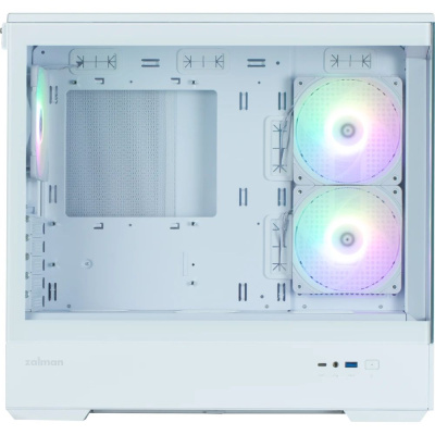 ������ MiniTower Zalman P30 White V2 (mATX, ��� ��, ARGB, USB3.2 Type-A + USB3.2 Type-C) (Zalman P30 White V2)