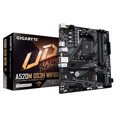 ����������� ����� Gigabyte A520M DS3H WF6E, A520, AM5, ATX, ret
