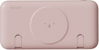   Power Bank Xiaomi (Mi) SOLOVE 10000mAh Magnetic MagSafe 20W QC 3.0 PD 3A USB-A  1 + Type-C  1 (W10 Pink RUS) ( !!),  