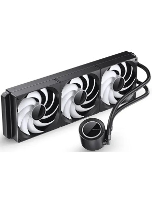 ������� ����������� ���������� JONSBO TG-420 ARGB Black (300W, 420mm, Black, ARGB/ Fans: 3x140mm, 93.73CFM, 36.2dBA, 1800RPM/ Pump height 54.55mm, 30dBA, 2400RPM, Rad thickness 54.5mm/ S: 1851, 1700, 1200, 115X, AM5, AM4)