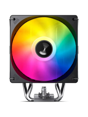 ����� JONSBO CR-1000MAX V2 ARGB (230W, 4-pin PWM, 157mm, Al/Cu, 6x6mm, ARGB, 1x120mm, 70.8CFM, 33.2dBA, 1800RPM, S: 1851/1700/1200/115X, AM4/AM5 Black)