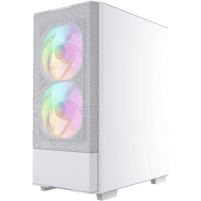 ������ Powercase Mistral AY3W ARGB, Tempered Glass, 2x 140mm +1x 120mm ARGB Fans, �����, ATX  (CMAYW-A3)
