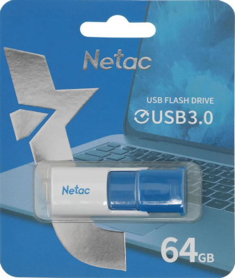 ���� ���� Netac 64GB U182 NT03U182N-064G-32BL USB3.2 �����/�����