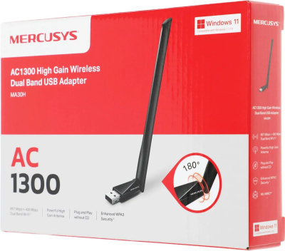 Wi-Fi ������� Mercusys MA30H AC1300 USB 2.0