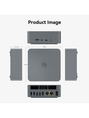 ����-�� Beelink EQR7, AMD Ryzen 7 7735HS/24 �� LPDDR5/500 �� SSD/AMD Radeon Graphics/��� ��, ����� (BL/EQR7-LP/7735HS/24G/500G/Milky Grey)