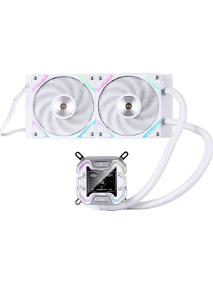 ������� �������� ���������� 1STPLAYER X-240 White / 2x120mm, ARGB, IPS display / X-240-WH