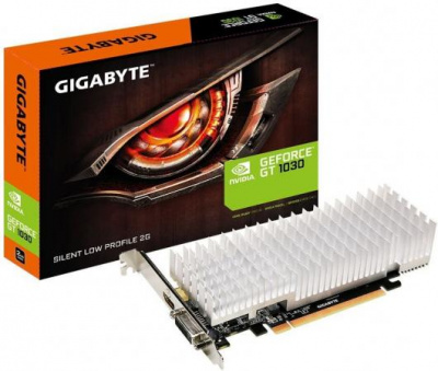 ���������� GT1030 2048Mb Gigabyte GV-N1030SL-2GL1252/6008��� 64bit GDDR5 DVI, HDMI