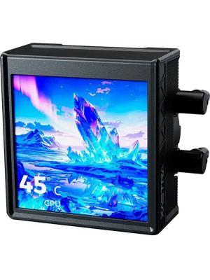 ������� �������� ���������� XASTRA Octant LC360 ARGB BK Intel LGA LGA1851/1700/1200/115X/AM5/AM4 (4" LCD IPS screen, 3x120 ARGB FDB fan,TDP 315W, black) RET