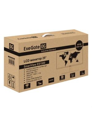 ������� 29"�ExeGate SuperView ES1500 {IPS 2560x1080 75Hz 1ms 21:9 300cd 1000:1 178/178 HDMI DisplayPort USB} [EX297302RUS]