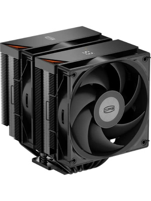 ����� ��� ���������� PCCooler RT620Pro Digital BK (265W, 4-pin PWM, 157.5mm, Al/Cu, 6x6mm, 2x120mm, 73.32CFM, 34.9dBA, 2200RPM, S: 1851/1700/1200/115X, AM5/AM4, black)