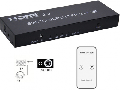  HDMI Orient HSP0204H-2.0 v2.0