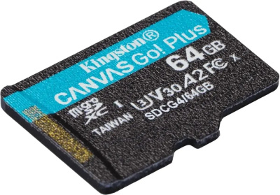 ���� ����� microSDXC 64GB Kingston SDCG4/64GBSP Canvas Go! Plus V30 A2 w/o adapter