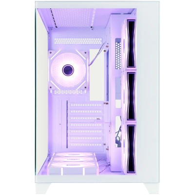 ������ 1STPLAYER MEGAVIEW MV8-TP ARGB White / ATX / 7x120mm ARGB fans & hub / MV8-TP-WH-6FC7R-W-1FC7-W-HUB2