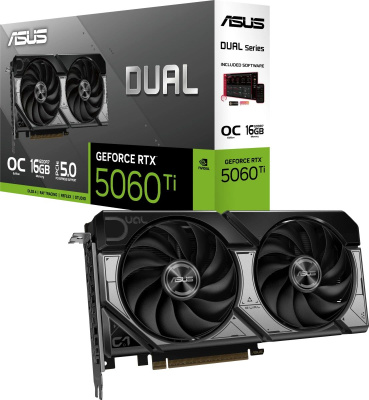 ���������� ASUS NVIDIA GeForce RTX 5060 Ti OC 16Gb (DUAL-RTX5060TI-O16G) 90YV0MH0-M0NA00