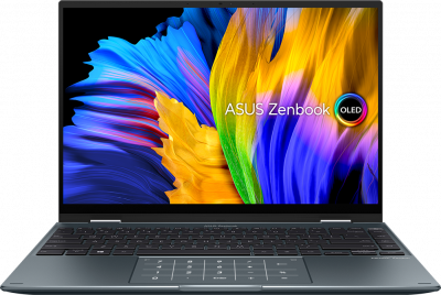  ASUS Zenbook 14 Flip OLED UP5401EA-KN015T, 14" (2880x1800) OLED 90 /Intel Core i7-1165G7/16 DDR4/512 SSD/Iris Xe Graphics/Windows 10 Home,  [90NB0V41-M00420]