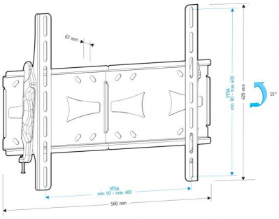 ��������� Holder LCDS-5071 Black 37" - 55"