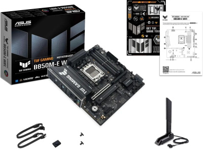 ����������� ����� ASUS TUF GAMING B850M-E WIFI, SocketAM5, AMD B850, mATX, Ret 90MB1LS0-M0EAY0
