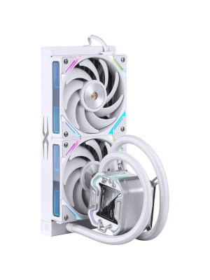 ������� �������� ���������� 1STPLAYER X-240 White / 2x120mm, ARGB, IPS display / X-240-WH