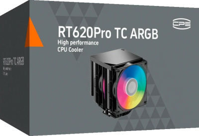 ����� ��� ���������� PcCooler RT620Pro TC ARGB Soc-AM5/AM4/1151/1200/2066/1700 ������ 4-pin 265W Ret (RT620PROTC-BKAWYX-GL)