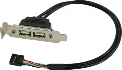 ������ ������ � ������ ORIENT C026, 2xUSB 2.0, Low Profile, ����� ������ 30��, oem (30826)