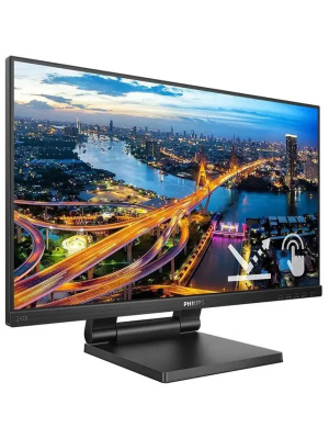 ������� Philips 242B1TC 23,8" 1920�1080@75�� IPS W-LED 16:9 SmoothTouch 4ms VGA HDMI DP 4xUSB3.0 50M:1 1000:1 170/160 250cd Tilt HAS Speakers Black