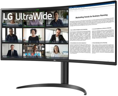 ������� LG 34" UltraWide 34WR55QK-B WQHD VA LED ������