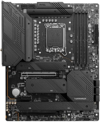 ����������� ����� MSI MAG Z790 TOMAHAWK WIFI Soc-1700 Intel Z790 4xDDR5 ATX AC`97 8ch(7.1) 2.5Gg RAID+HDMI+DP