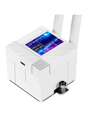 ��� Thermalright Core Matrix 240 Vision (240mm, LED, White, ARGB/ Fans: 2x120mm, 68.9CFM, 28.2dBA, 2000RPM/ Pump height 64.4mm, Rad thickness 27mm/ S: 1700, 1200, 1851, 115X, AM5, AM4)