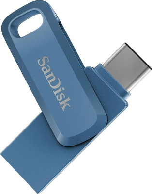 USB ���������� SanDisk Ultra Dual Drive Go USB Type-CTM Flash Drive 64GB Navy Blue