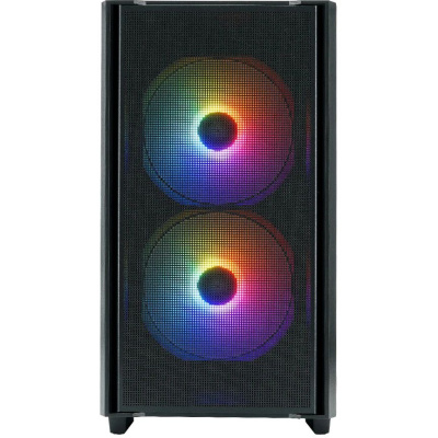 ������ XASTRA  A400M 3FRGB Black mATX/Mesh /Screwless TG+Mesh/2x140mm+1x120mm FC FRGB fans/ A400M-2FC14F-1FC12F