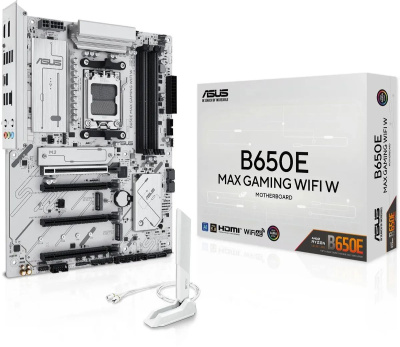 ����������� ����� ASUS B650E MAX GAMING WIFI W, SocketAM5, AMD B650, ATX, Ret 90MB1M00-M0EAY0