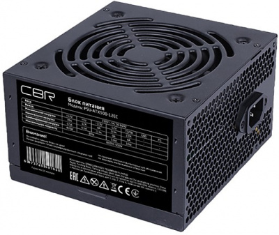 ���� ������� 500W CBR PSU-ATX500-12EC OEM �������� 500 ��, ATX12V, ���������� 120 ��