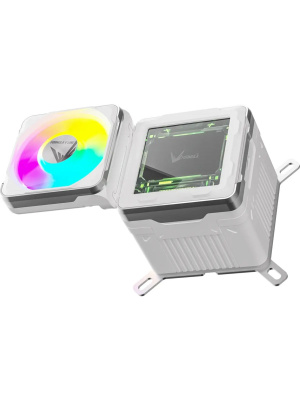 ������� �������� ���������� Formula V Line Cryo Wing Digi 240 WH, 240mm, LCD 2.73", 2x120mm, ARGB fans, LGA115X/1200/1700/1851/1366/2011/2066, AM3/AM4/AM5/Ryzen3/Ryzen5/Ryzen7/Threadripper/RT4