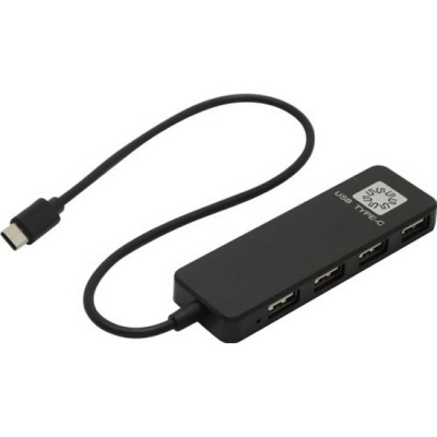 ������������ USB 5bites HB24C-210BK 4*USB2.0/USB Type-C (Black)