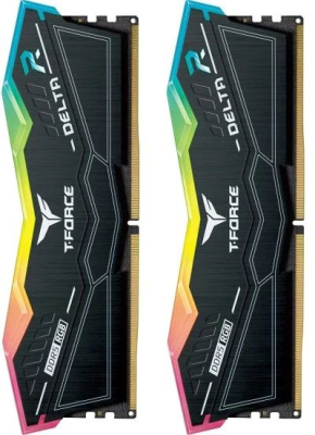 ������ ������ DDR5 TEAMGROUP T-Force Delta RGB 32GB (2x16GB) 6000MHz CL38 (38-46-46-84) 1.35V / FF3D532G6000HC38JDC01 / Black