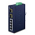  Ethernet- PLANET ISW-621TF     DIN  IP30 Slim Type 4-Port Industrial Ethernet Switch + 2-Port SFP Fiber (-40 - 75 C)