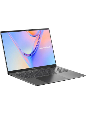 ������� ASUS VivoBook S16 S5652MA-TK122, 16" (1920x1200) IPS 144 ��/Intel Core 7 350/16 �� LPDDR5X/512 �� SSD/Intel Graphics/��� �������, ����� (90NB1962-M00C40)