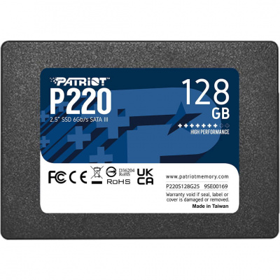  SSD 128GB Patriot P220 P220S128G2 SATA III 2.5"