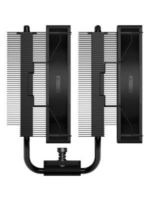 ����� ��� ���������� PCCooler RT620 ARGB BK (250W, 4-pin PWM, 157mm, Al/Cu, 6x6mm, 2x120mm, 73.32CFM, 34.9dBA, 2200RPM, S: 1851/1700/1200/115X,AM5/AM4, black)