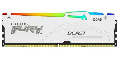 ������ �����������/ Kingston 16GB 5200MT/s DDR5 CL40 DIMM FURY Beast White RGB XMP (KF552C40BWA-16)
