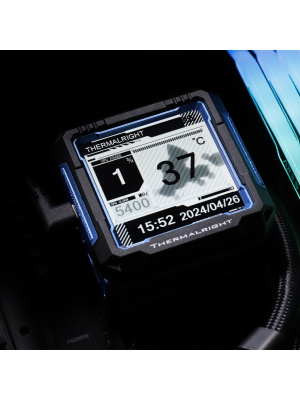 ������� �������� ���������� Thermalright Frozen Warframe Pro 360 Soc-AM5/AM4/1151/1200/2066/2011/1700 ������ 4-pin 29.6dB Al LCD Ret (F-WFRAME-PRO-360-BL)